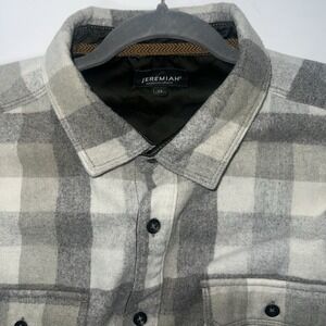 Jeremiah American‎ Button Down Long Sleeve Shirt Jacket Mens XL  Wool Blend